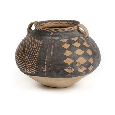 Lot 101 - Funerary pot. A Chinese Neolithic funerary pot, circa 2000 BC