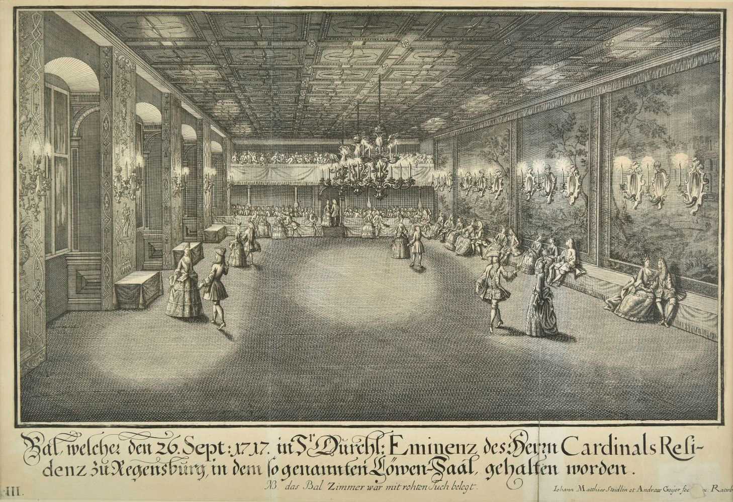 Lot 90 - Steidlin (Johann Matthias, 1717-1754 & Geyer, Andreas, -1729). Bal, 1717-18