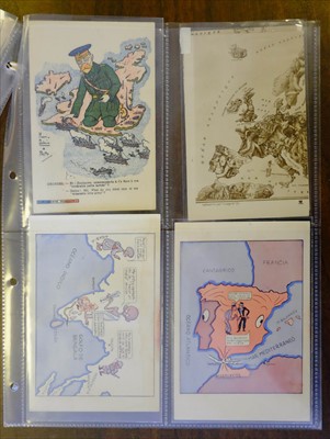 Lot 114 - Map & Propaganda postcards. A collection of forty-one postcards, mainly WW I.