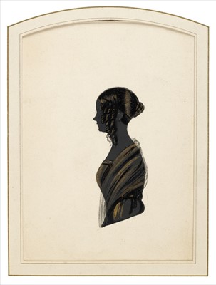 Lot 337 - Silhouette. Portrait of a young girl, circa 1840s