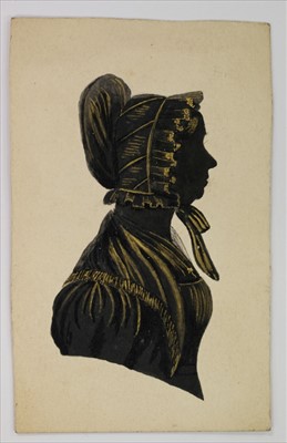 Lot 337 - Silhouette. Portrait of a young girl, circa 1840s