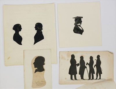 Lot 337 - Silhouette. Portrait of a young girl, circa 1840s