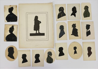 Lot 337 - Silhouette. Portrait of a young girl, circa 1840s