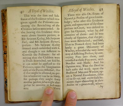 Lot 328 - Witchcraft. A Tryal of Witches, 1st edition, London, 1664