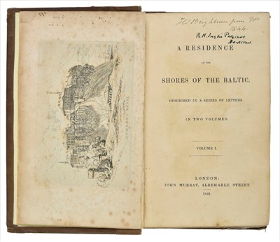 Lot 310 - Rigby (Elizabeth). A Residence on the Shores of the Baltic, 2 volumes, 1st edition, 1841