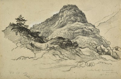 Lot 487 - Linnell (James Thomas, 1826-1905). Castle Rock, Borrowdale, near Keswick, 1857