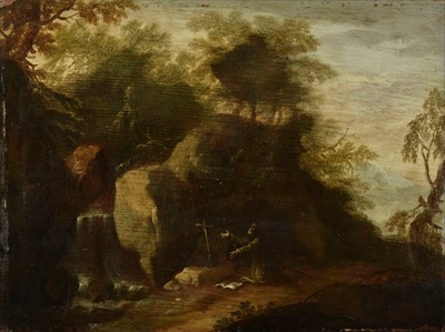 Lot 226 - Breenbergh (Bartolomeus, 1598-1657). Saint Jerome praying in the wilderness