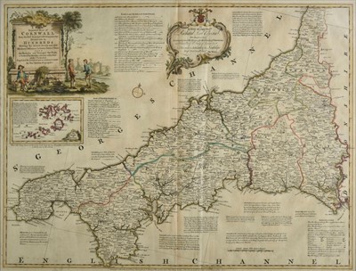 Lot 81 - Cornwall. Kitchin (Thomas), A new improved map of Cornwall..., circa 1760