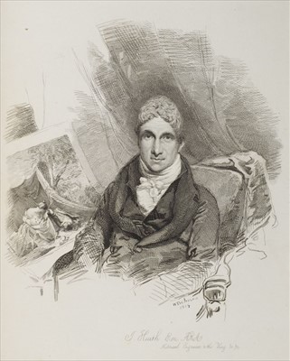Lot 326 - Turner Family. Volume of etched portraits "Chiefly Miss Mary Turner's Etchings", 18th/19th c.