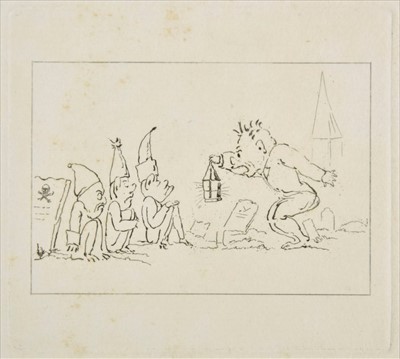 Lot 323 - Turner (Mary Dawson). Volume containing six etchings after Cruikshank, circa 1830