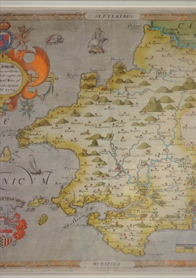 Lot 130 - Pembroke. Saxton (Christopher), Penbrok Comitat qui inter Meridionales Cambriae..., 1579