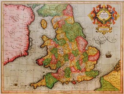 Lot 85 - England & Wales. Mercator (Gerard), Anglia Regnum, 1633 or later