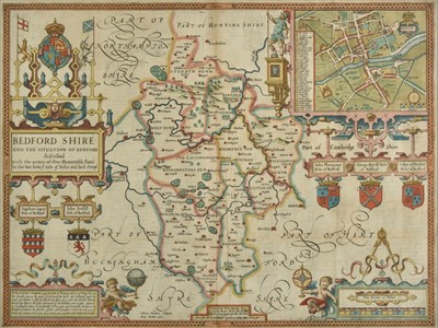 Lot 69 - Bedfordshire. Speed (John), Bedford Shire and the situation of Bedford described, 1662