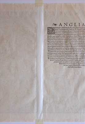 Lot 86 - England & Wales. Munster (Sebastian), Angliae Descriptio, circa 1572