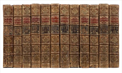 Lot 283 - Shakespeare (William). The Works, edited by Theobald, 12 volumes, 1772