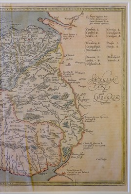 Lot 160 - Wales. Ortelius (Abraham & Lhuyd Humphrey), Cambriae Typus..., circa 1602