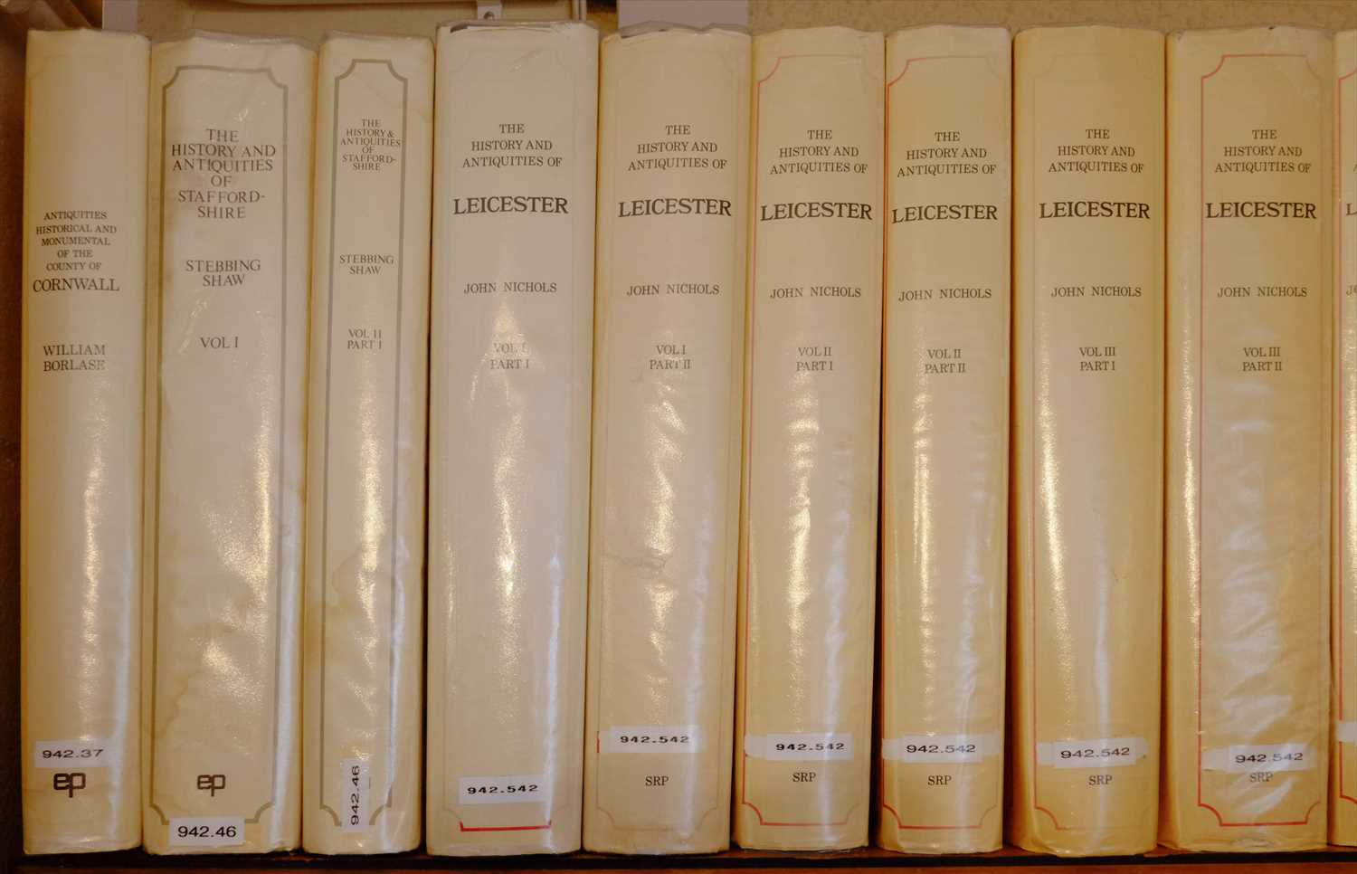 Lot 41 - Simmons (Jack, editor). Classical County Histories, 33 volumes, circa 1970s