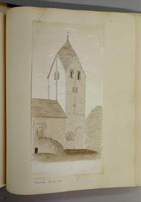 Lot 309 - Palgrave (Robert Harry Inglis, 1827-1919). An album of approximately 150 watercolours & drawings