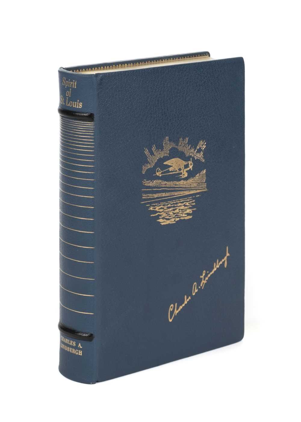 Lot 383 - Lindbergh (Charles A.). Spirit of St. Louis, 1st edition in Swedish, 1954, signed by Lindbergh