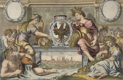 Lot 186 - Poland. Kussel (Matthias), Allegorical representation of Breslau and the River Oder, circa 1660