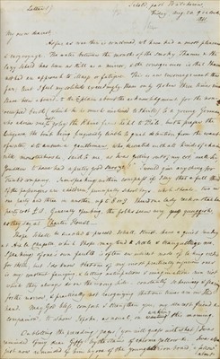Lot 306 - Palgrave (Francis Ephraim, 1788-1861). Sir Francis Palgrave's Letters from Turin, 1841