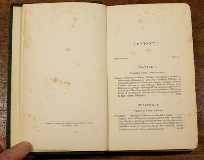 Lot 230 - Darwin (Charles). On the Origin of Species, 1st edition, 1859, original cloth