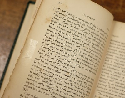 Lot 230 - Darwin (Charles). On the Origin of Species, 1st edition, 1859, original cloth