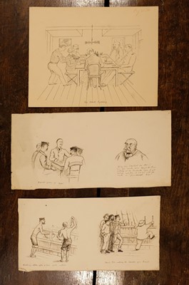 Lot 809 - India. A collection of fourteen pen & ink sketches of the Bengal Pilot Service, circa 1880