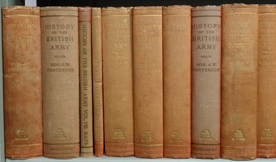 Lot 29 - Fortescue (J.W.). A History of the British Army, 13 vols. in 14, & 6 map vols., 1899-1930
