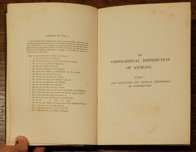Lot 266 - Wallace (Alfred Russel). The Geographical Distribution of Animals, 1st edition, 1876