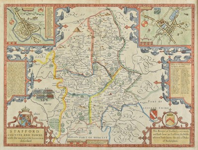 Lot 118 - Staffordshire. Speed (John), Stafford Countie and Towne..., 1676