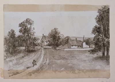 Lot 478 - English School, An album of pencil drawings, 1850-1885
