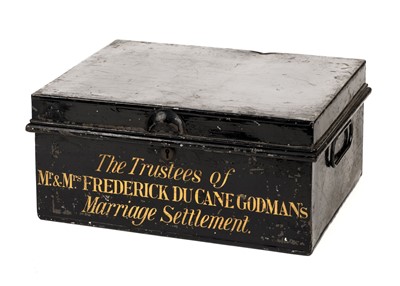 Lot 235 - Godman (Frederick Du Cane, 1834-1919). Deed box, c.1874 or 1891