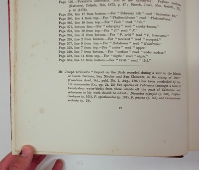 Lot 234 - Godman (Frederick Du Cane). A Monograph of the Petrels, 2 volumes, 1st edition, 1907-10