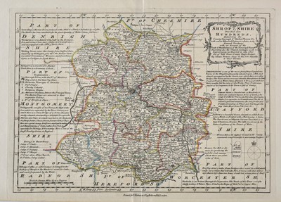 Lot 112 - Shropshire. A mixed collection of sixty maps, mostly 18th & 19th century