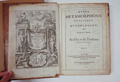 Lot 538 - Ovid. Ovids Metamorphosis. Englished, mythologiz'd, 1640