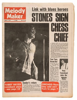 Lot 403 - Melody Maker. Large collection of vintage Melody Maker music magazines from 1931-1979