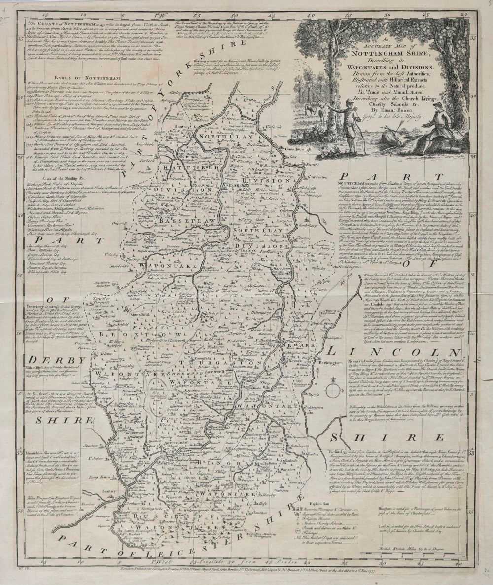 Lot 9 - British Isles. A mixed collection of nineteen country, regional and county maps, 16th - 19th century