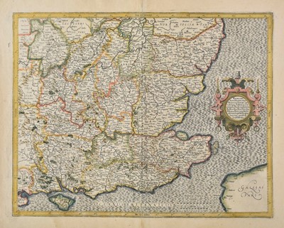 Lot 58 - Mercator (Gerard & Hondius H.). Four regional maps of England and Wales, 1595 or later