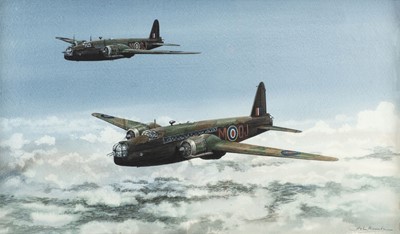 Lot 136 - Howell (John, 1936 - ). Armstrong Wellington Bombers, watercolour