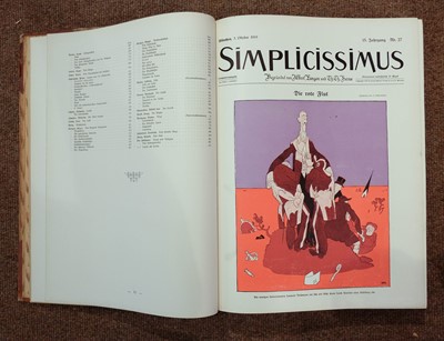 Lot 308 - Simplicissimus,  Illustrierte Wochenshrift