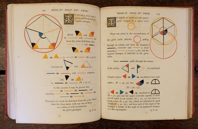 Lot 496 - Byrne (Oliver). The First Six Books of the Elements of Euclid... , 1st edition, London, 1847