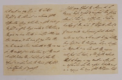 Lot 65 - Wellington (Duke of). Autograph letter signed to Sir Charles Stuart, Pero Negro, Portugal, 1810