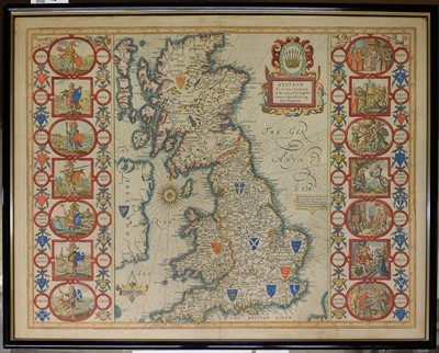 Lot 12 - British Isles. Speed (John),  Britain as it was devided ..., during their Heptarchy, 1676