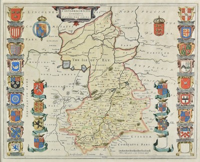 Lot 17 - Cambridgeshire. Blaeu (J.), Cantabrigiensis comitatus, Cambridge Shire, circa 1645