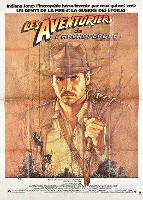Lot 421 - Raiders of the Lost Ark, folded French grande poster, plus other posters