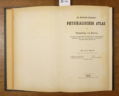 Lot 139 - Berghaus (Dr. Heinrich) Physikalischer Atlas, 8 parts in 2 volumes, 1845-1848