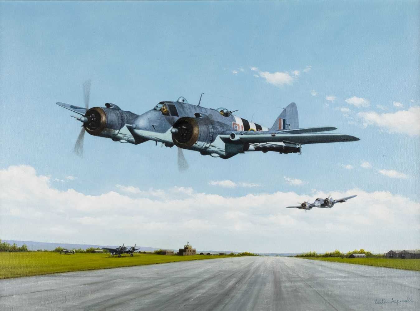 Lot 137 - Jones (R, 20th century). Spitfire, oil on board