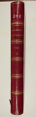 Lot 384 - Venuti (Ridolfino). Vetera Monumenta quae in Hortis Caelimontanis, 3 vols., Rome, 1776-79