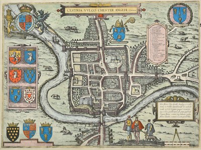 Lot 22 - Chester. Braun (Georg & Hogenberg Frans), Cestria (vulgo) Chester Angliae Civitas, 1581